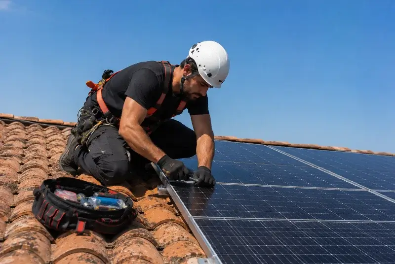 Maintenance et monitoring de panneaux solaires à Parleboscq